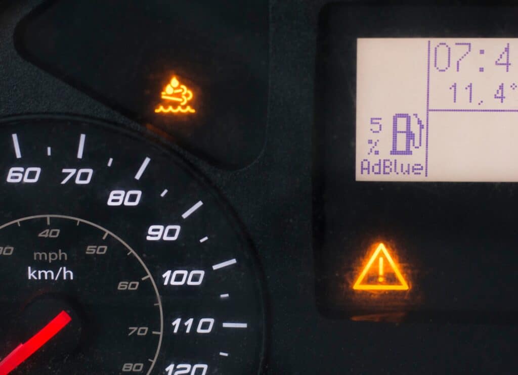 Lights on dashboard